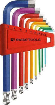 PB Swiss Tools Winkelschraubendreher-Satz bunt 9-teilig (PB 212.H-10 RB)