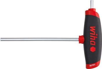 Wiha T-Griff-Sechskantschraubendreher mit Seitenabtrieb 2 mm Klingenlänge 100 mm (45431)