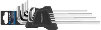 MATADOR Innensechskant Winkelschraubendreher-Set 1,5-10 mm 9-teilig lang im Halter (04419091)