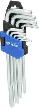 Brilliant-Tools Winkelstiftschl&uuml;ssel-Satz Torx-Profil, 9-teilig, kurz (BT044009)