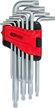 KS Tools Kugelkopf-Torx-Winkelstiftschl&uuml;ssel-Satz, lang, 10-teilig (151.5180)