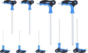Brilliant-Tools T-Griff-Kugelkopf-Innensechskant-Winkelstiftschlüssel-Satz, 9-teilig (BT041100)