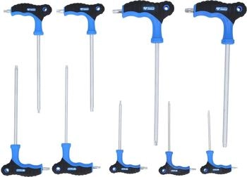 Brilliant-Tools T-Griff-Torx Winkelstiftschlüssel-Satz, 9-tlg (BT041200)