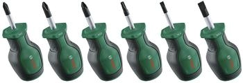 Bosch Stubby Schraubendreher Set 6-teilig für enge Stellen (1600A032UK)