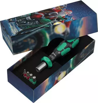 Wera 838 RA S/4 Christmas 2025 (im Thekendisplay), 5-teilig