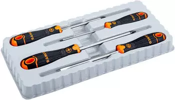 Bahco Fit Schraubendrehersatz Schlitz/Phillips 4-teilig (B219.004)