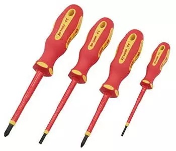 Draper Ergo Plus VDE Isolierter Schraubendreher-Set, 4-teilig (64693)