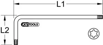 KS Tools RIBE Winkelschl&uuml;ssel XL M14 (151.4506)