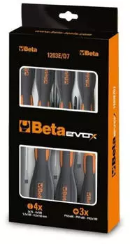 Beta Evox 1203E/D8P Schraubendreher-Set 8-tlg. Schlitz & Kreuz (1203E/D8P)