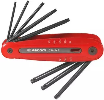 Facom Torx-Stiftschl&uuml;ssel-Satz 8-teilig im Klapphalter (89A.JM8)