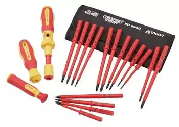 Draper XP1000 VDE Wechsel-Drehmomentschraubendreher-Set, 19-teilig (81762)