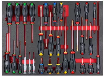 Facom Modul 26 Schraubendreher + 3 Micro-Tech, Torx/Phillips/Resistorx (MODM.A456BNL)