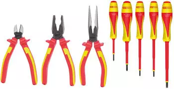 KS Tools VDE Zangen- und Schraubendreher-Satz 1000V, 8-teilig (117.1105)