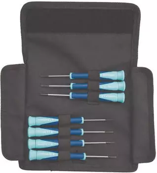 Tecwerk Feinmechaniker-Schraubendrehersatz 7-tlg. Schlitz/PH mit Nylontasche (2000828141)