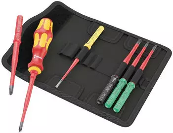Wera Kraftform Kompakt VDE Wechselklingen-Set, isoliert, 7-teilig (05006603001)