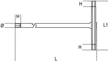 Beta 951 T-Griff Innensechskantschl&uuml;ssel 12mm (009510620)