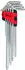 KS Tools Torx-Winkelstiftschlüssel-Satz mit Bohrung XL 9-teilig TB10-TB50 (151.4580)