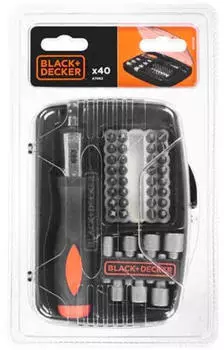 Black & Decker Ratschenschraubendreher-Set, 40-teilig (A7062-XJ)