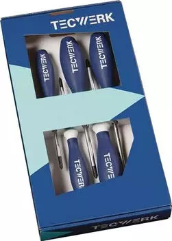 Tecwerk Schraubendreher-Satz 6-teilig TORX&reg; Mehrkomponentengriffe Rundklinge (2000827133)