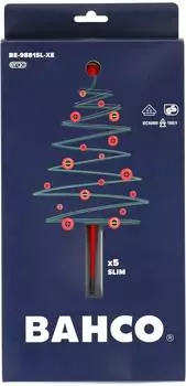 Bahco ERGO Slim VDE Isolierter Schraubendreher-Set, 5-tlg. (BAH9881SLXE)