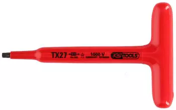 KS Tools T-Griff-Torx-Stiftschl&uuml;ssel mit Schutzisolierung T15, 120mm (117.2413)