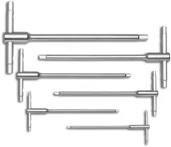 PB Swiss Tools T-Griff-Schraubendreher-Satz mit Gleitgriff, 6-teilig, 3-10mm (PB 1204.SET 10)