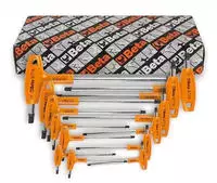 BETA Stiftschl&uuml;ssel-Satz Torx&reg; mit Quergriff, Seitenabtrieb und Halter 13-teilig