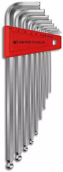 PB Swiss Tools Winkelschraubendreher-Satz Kugelkopf 6-tlg. 1,5-5mm im Kunststoffhalter (212.LH-5)