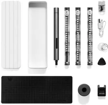 CoreParts Xiaomi Elektrischer Schraubenzieher 0.2Nm, 56 Bits, Wiederaufladbar, Silber (MOBX-TOOLS-075)