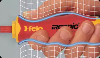Felo E-Slim Ergonic VDE Schraubendreher Pozidrive PZ2 4" (0715762653)