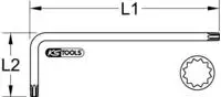 Ks Tools Winkelschraubendreher 151.4518