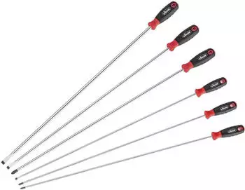 Vigor Blinky Schraubendreher-Set extra lang Schlitz/Kreuzschlitz PH 6-teilig (V4432/6)