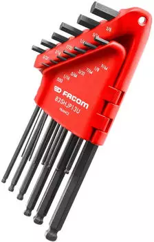 Facom Innensechskantschl&uuml;ssel-Set 13-teilig, Kugelkopf, langer Arm (83SH.JP13U)