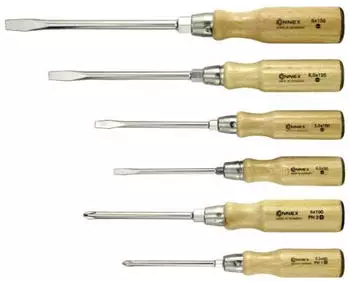 Connex Schraubendrehersatz Holzgriff, 6-tlg. (COX321206)