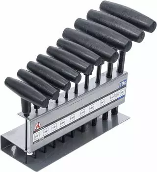 BGS Schraubendreher-Satz T-Griff Innensechskant Zoll 3/32"-3/8" 10-tlg. (7099)