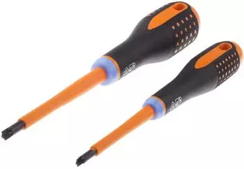 Bahco BE-9890S ERGO VDE Isoliertes Schraubendreher-Set, 2-teilig (BHBE-9890S)