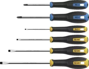 Hultafors Schraubendreher-Set PZ & SL, 6-teilig, Multicolor (444415)