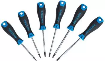SW-Stahl Schraubendrehersatz T-Profil 6-teilig, 2-Komponenten-Handgriff (32812L)