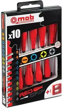 Peddinghaus Redgrip Schraubendrehersatz 10-teilig mit Magnetisierer (9129000801)