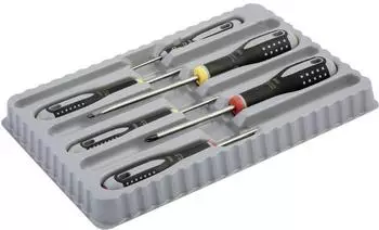 Bahco ERGO Schraubendreher-Set, 6-tlg., Schlitz/Kreuzschlitz PH (BE-9881)