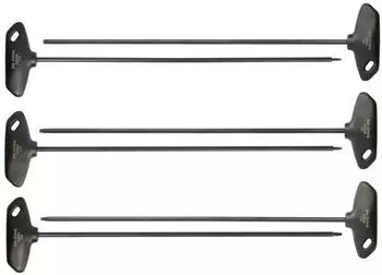 SW-Stahl T-Griff Schraubendrehersatz TX-Profil T10-T30, extra lang, 6-teilig (32500L)