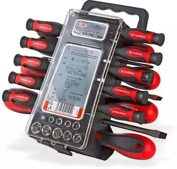 Dema Schraubendreher-Set mit Bits, N&uuml;ssen & Adapter, 44-tlg.