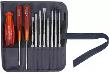PB Swiss Tools Montage-Schraubendreher-Sortiment "Multicraft"-Kraftheft 11-teilig (1215.)