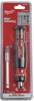 Milwaukee Multi-Bit Schraubendreher mit Ratschenfunktion 27-in-1, 13 Bits PH/PZ/TX/SL/HEX (4932480583)