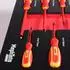 Cheminées Méphisto ProLine VDE Schraubendreher-Set mit LED-Lampe, Carbon Look Soft Inlay