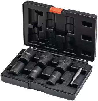Vigor Blinky Spiralgenuteter Schraubenausdreher-Satz 1/2" 7-teilig 21-32mm im Koffer (V3741N)