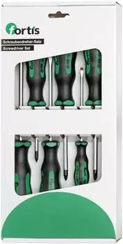 Fortis Schraubendreher-Satz PH/PZ, 7-teilig