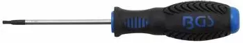 BGS Schraubendreher T-Profil mit Bohrung T10, Klingenl&auml;nge 80mm (7849-T10)