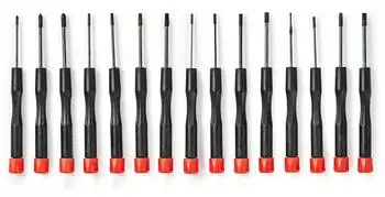 Nedis Pr&auml;zisionsschraubendreher-Set 15-tlg. 3x PH / 4x Flach / 4x Hex / 4x Tx (SDAS110VA)