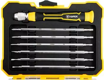 Topex Pr&auml;zisionsschraubendreher-Set 6 Bits (39D551)